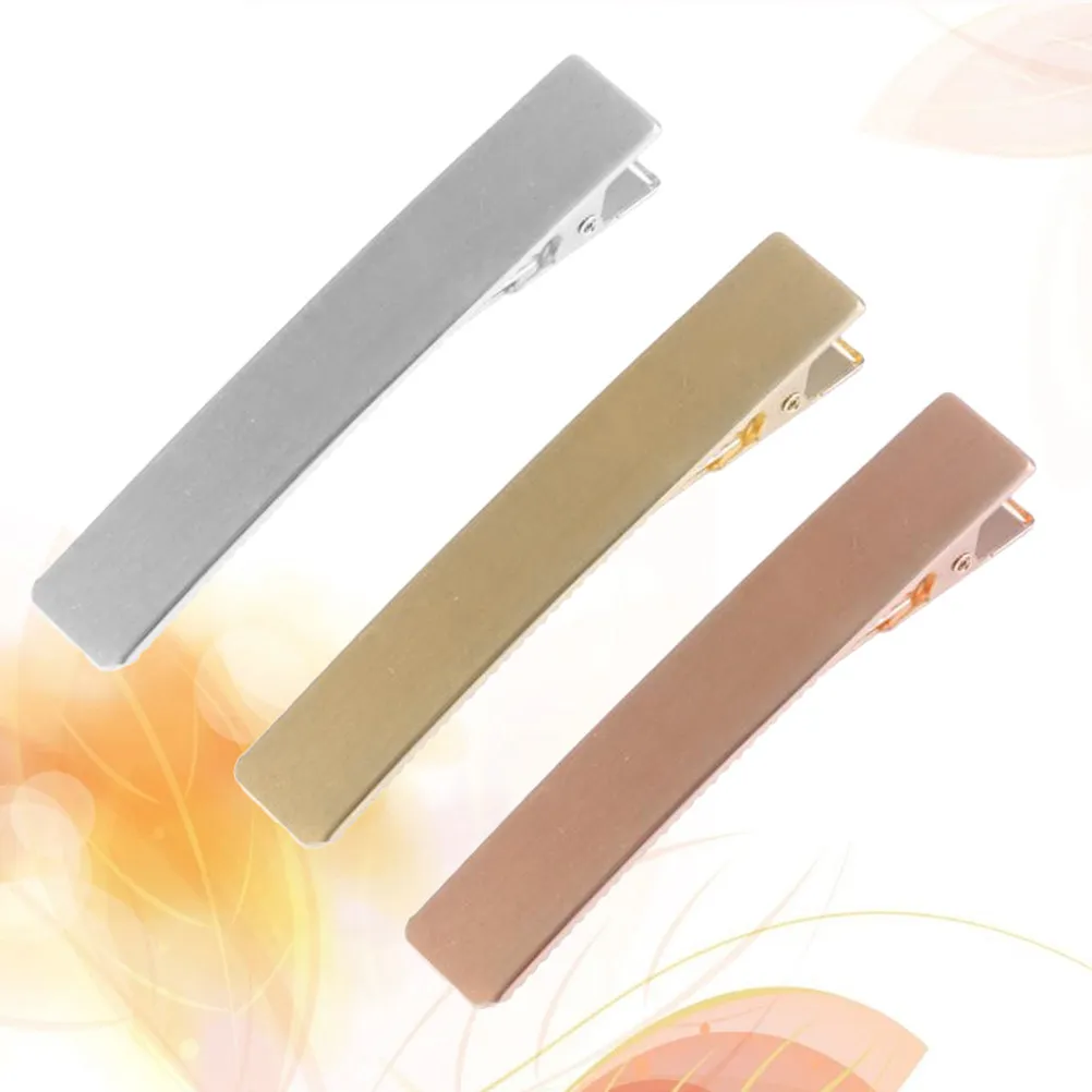 3Pcs Letter I Shaped Hair Clips Alloy Hairpins for Women Styling Tool Anti Slip Hair Clamp Elegant Party Wedding Photo Prop