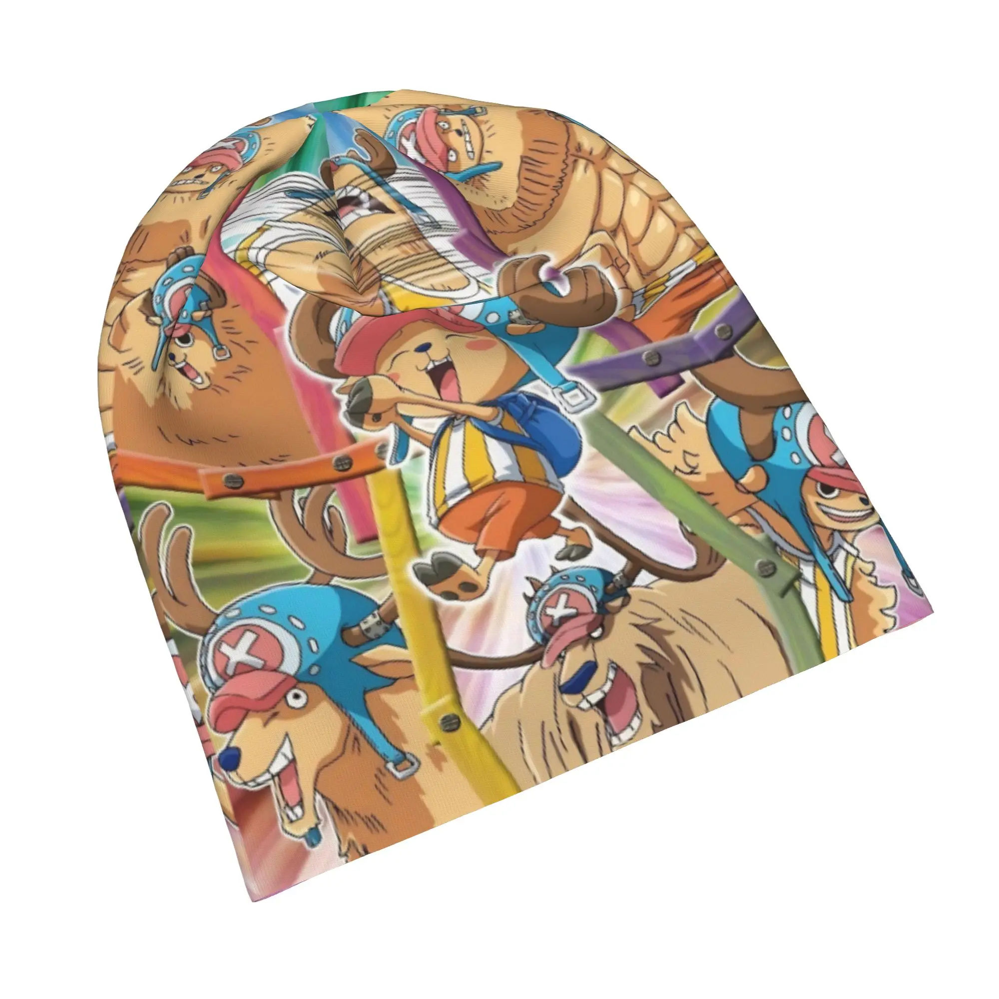 Tony Tony Chopper Bonnet Hats Autumn Winter Street Skullies Beanies Hat One Piece Anime for Men Women Spring Head Wrap Cap