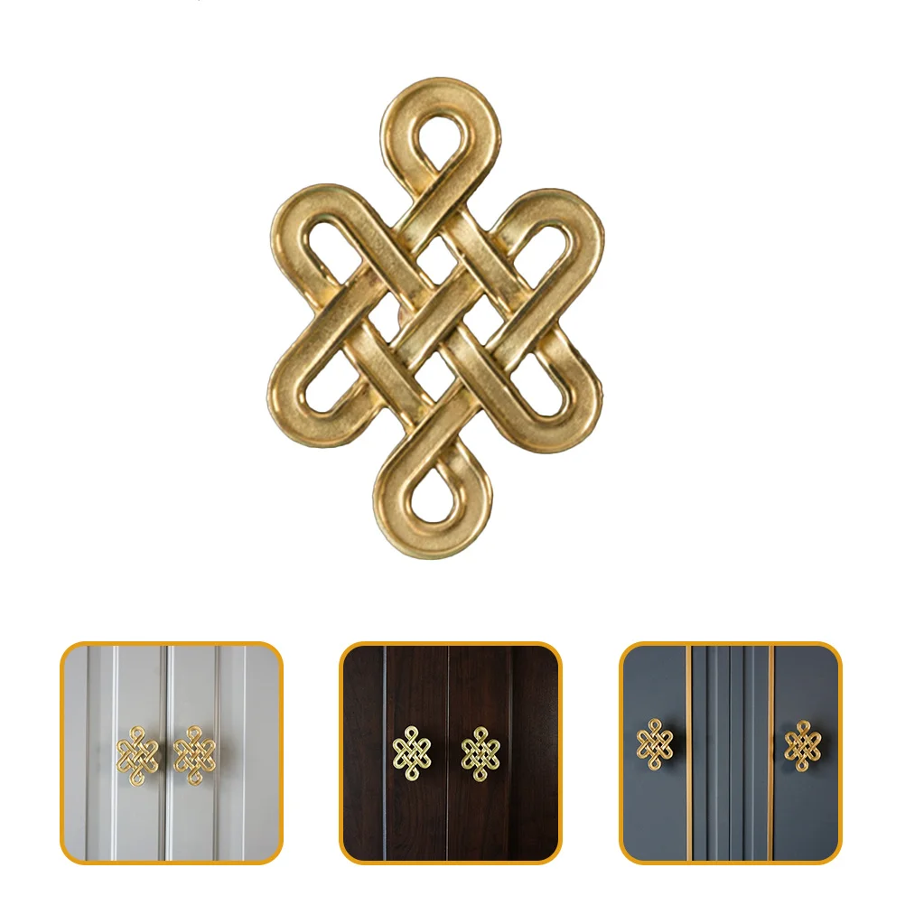 النحاس الصينية عقدة مقبض كابينة ثقب واحد الأثاث مقبض سحب لاستبدال لخزانة باب الأدراج الملحقات المعدنية