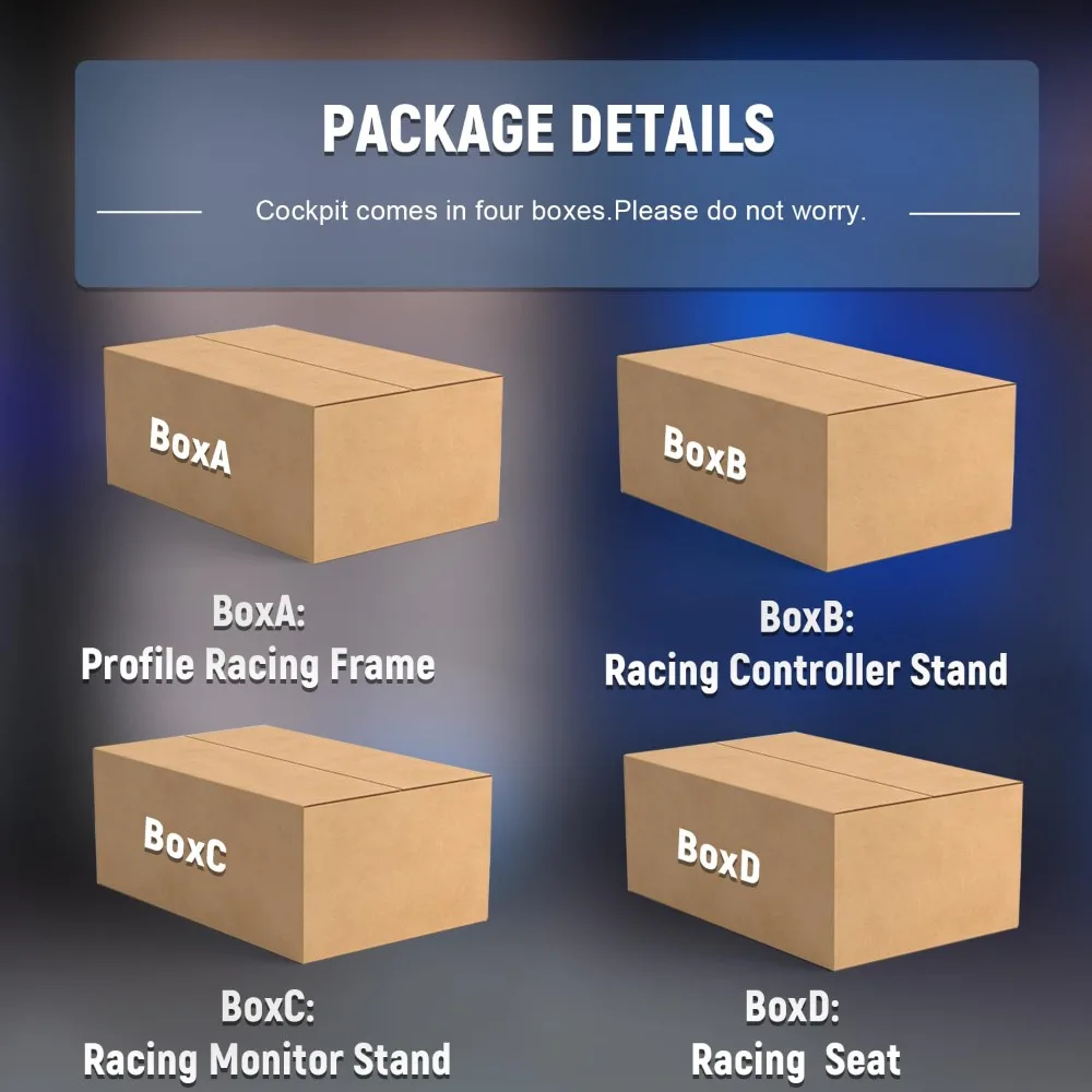 Aluminiumprofil-Rennsimulator-Cockpit mit Monitorständer, passend für Fanatec/Thrustmaster T818/Moza/Logitech G923 G920