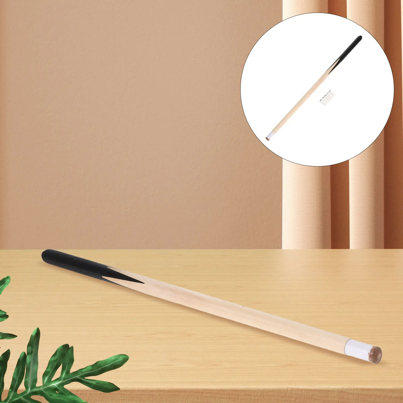 

1Set Mini Billiard Cue Sticks 19.7 Inch Short Lightweight Wooden Pool Cues for Ergonomic Design Home Rec Room
