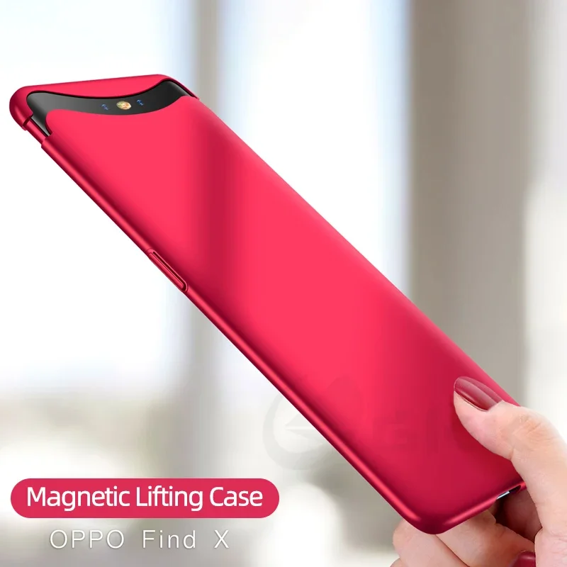 GKK Camera Slide Lifting Case For OPPO Find X Case 360 Full Protection 2 in 1 Slim Matte Plastic Cover for OPPO Find X Funda