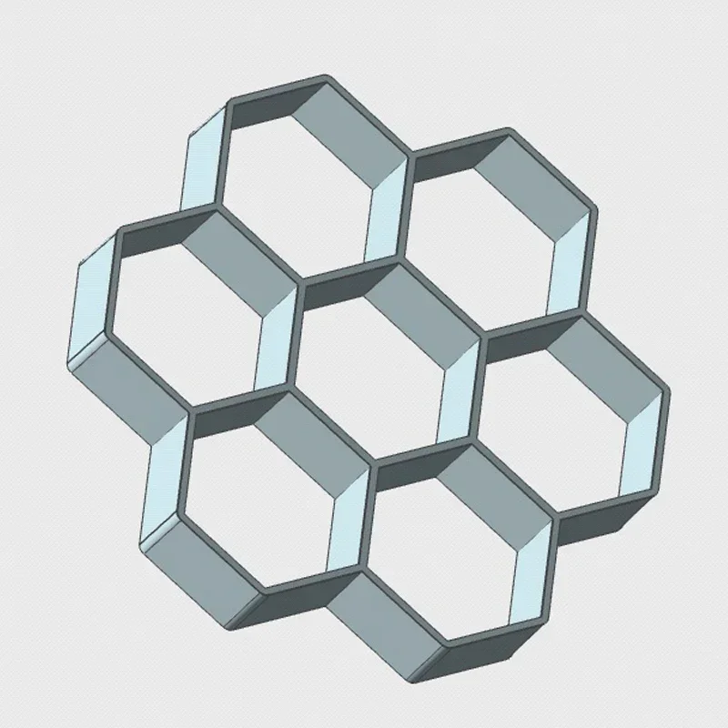 Hexagonal brick mold honeycomb building floor hardening plastic board