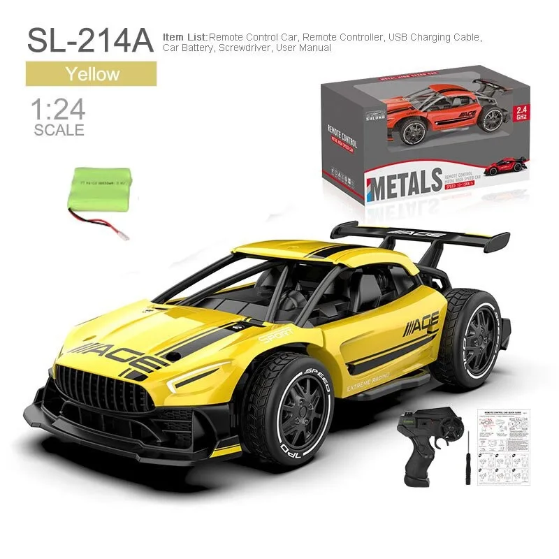 Baby Shining RC Cars Radio Control 2.4G 4CH Race Auto Speelgoed voor Kinderen 1:24 Hoge Snelheid Elektrische Mini Rc Drift rijden Auto