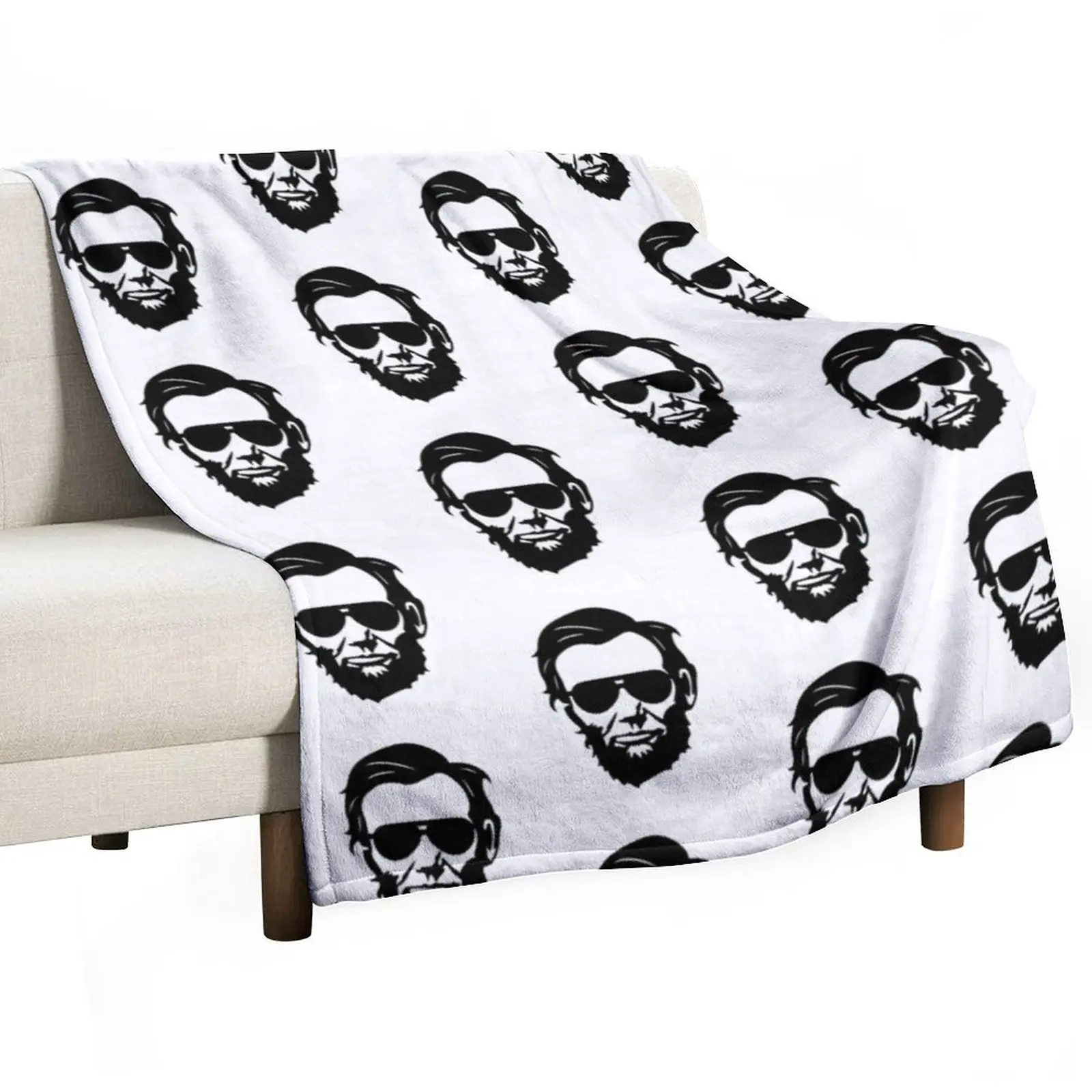 Funny Abraham Lincoln Sunglasses Honest Abe USA Throw Blanket funny gift Winter beds blankets ands Blankets