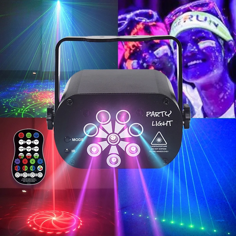 

New mini laser light pattern starry sky projection light KTV bar home colorful ambient light