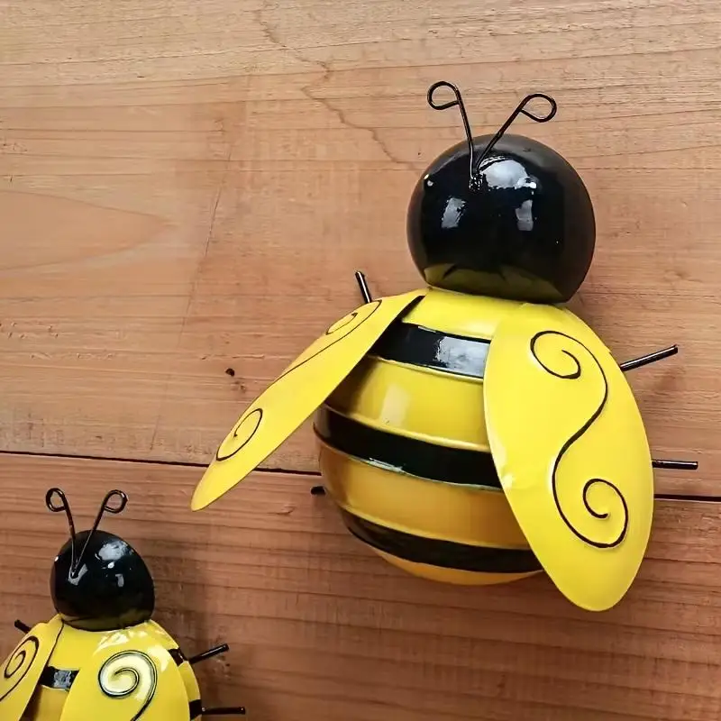 4-Piece Metal Bee W… - image