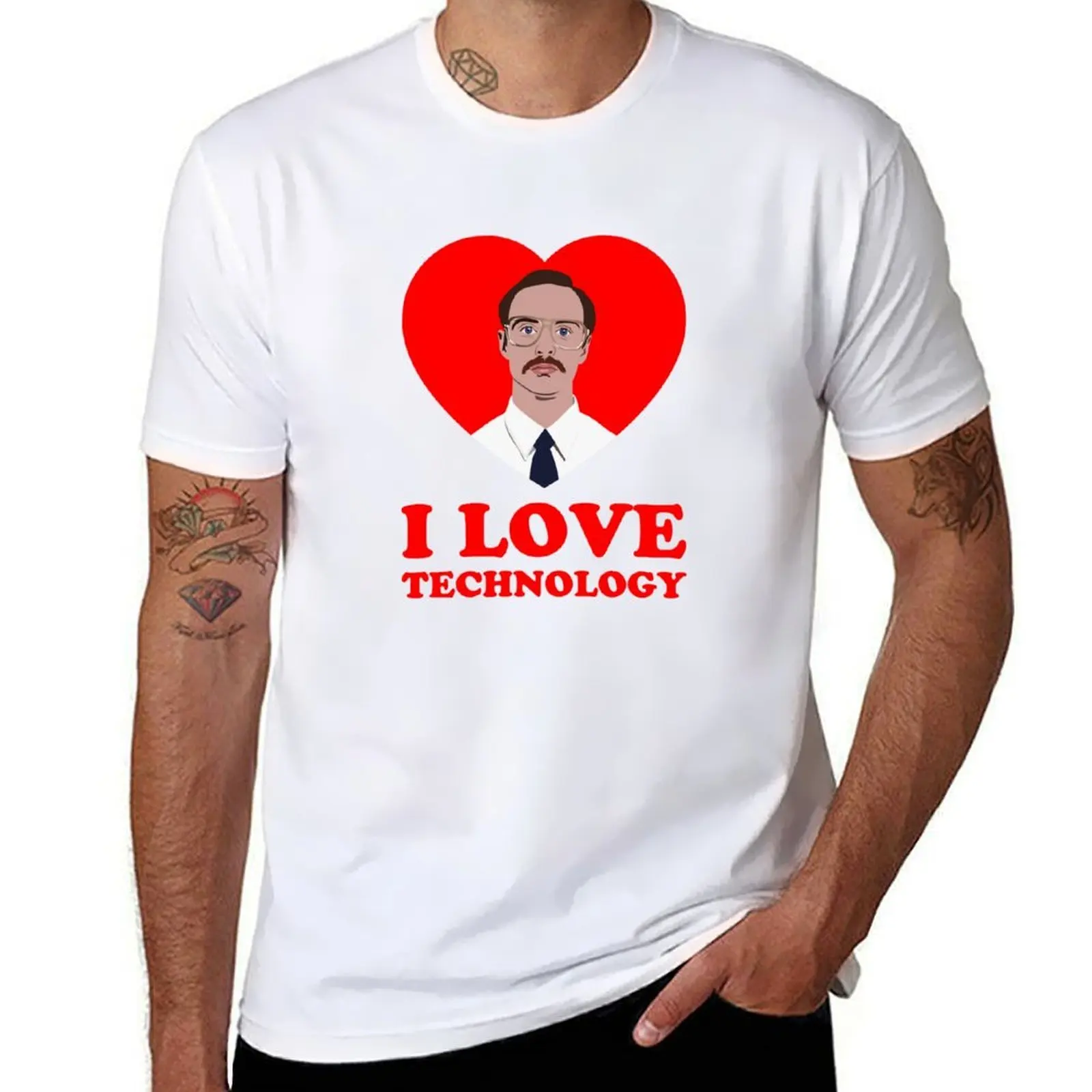 

Kip Dynamite I love technology, Napoleon Dynamite T-Shirt anime t shirts for man t shirts for man cotton soft T-shirt
