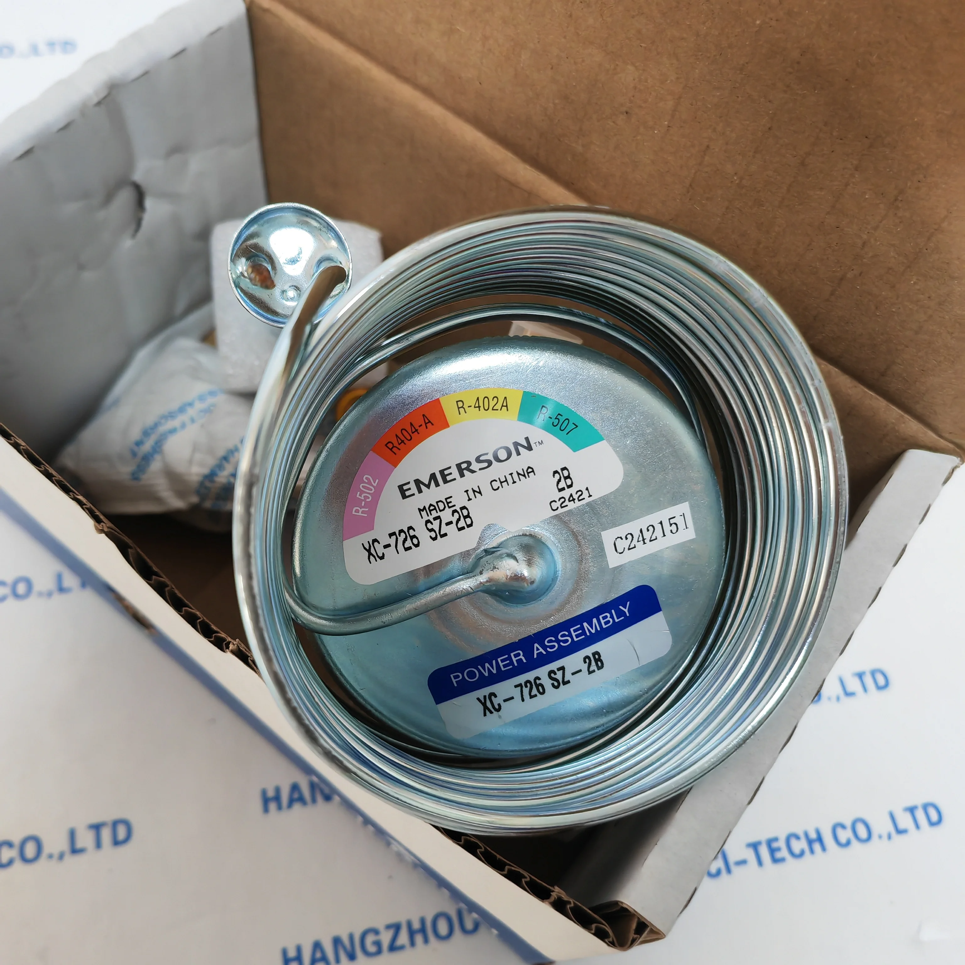 New XC-726SZ-2B Thermostatic Expansion Valve Thermal Envelope Power Assembly for R404A R402A R507 Refrigeration Systems
