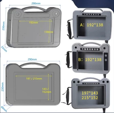 1pcs Touch screen mounting box 7 inches 10 inches 4.3 inches, human-machine interface handheld control box, display screen shell