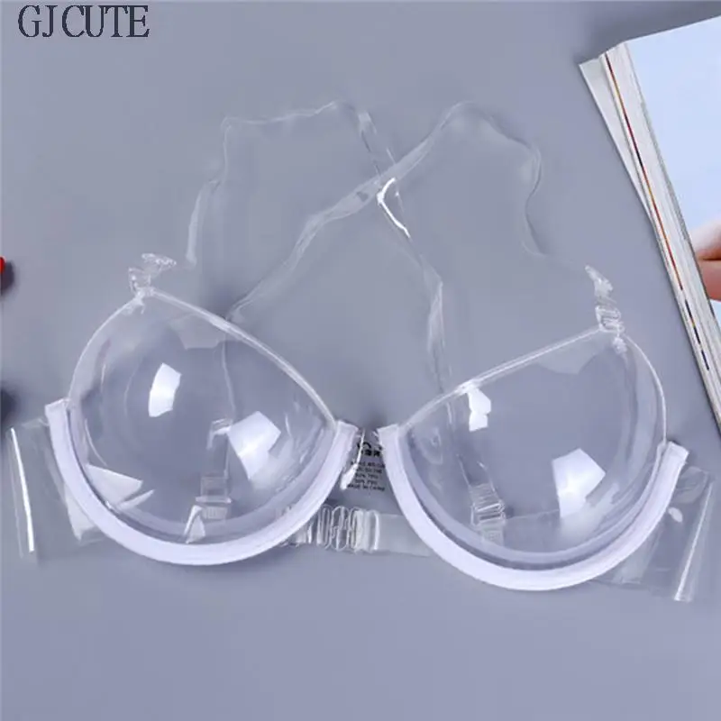 Fashion Transparent Clear Push Up Bra Strap Invisible Bras Women Underwire New