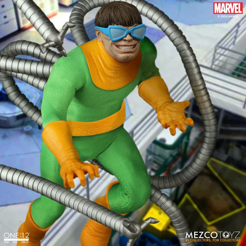 Figuras de acción coleccionables de anime 100% originales de Mezco Toyz Comics One:12 Collective Doctor Octopus, genuinas y en stock.