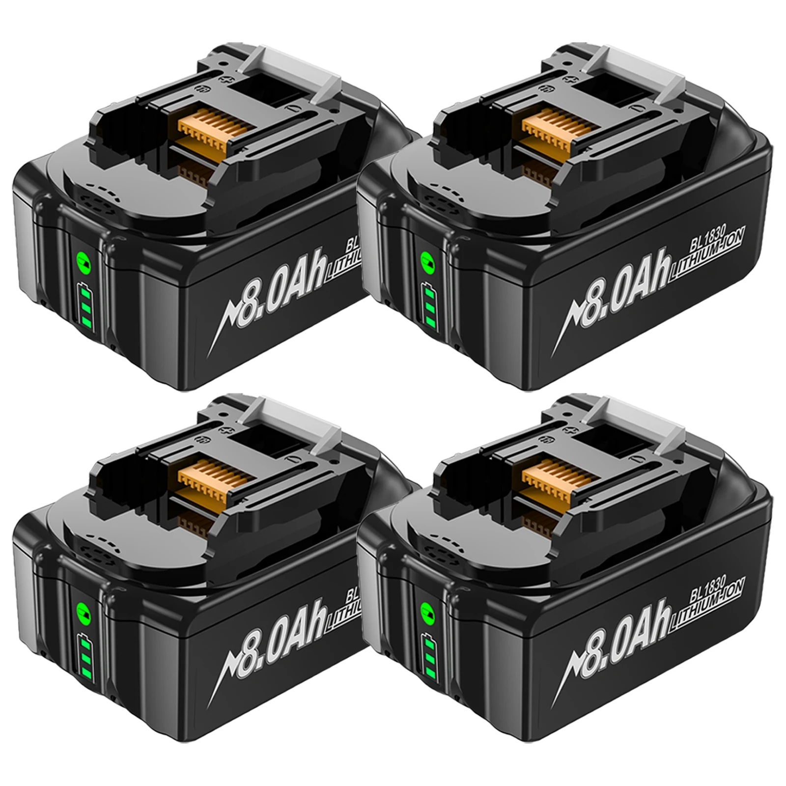 Voor Makita BL1830 Batterij 18V 8000mAh Batterij BL1830 BL1815 BL1860 BL1840 Tool Oplaadbare Batterij Met 6A Lader