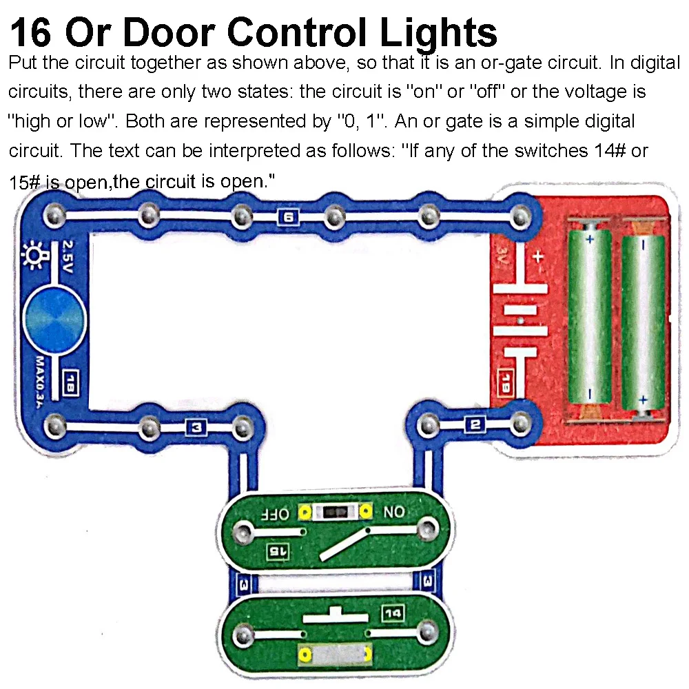 Science Experiments Kits Circuits Electronic For Kids 31 Piece Circuito Electrico niños For Children STEM Toys Science Kits New