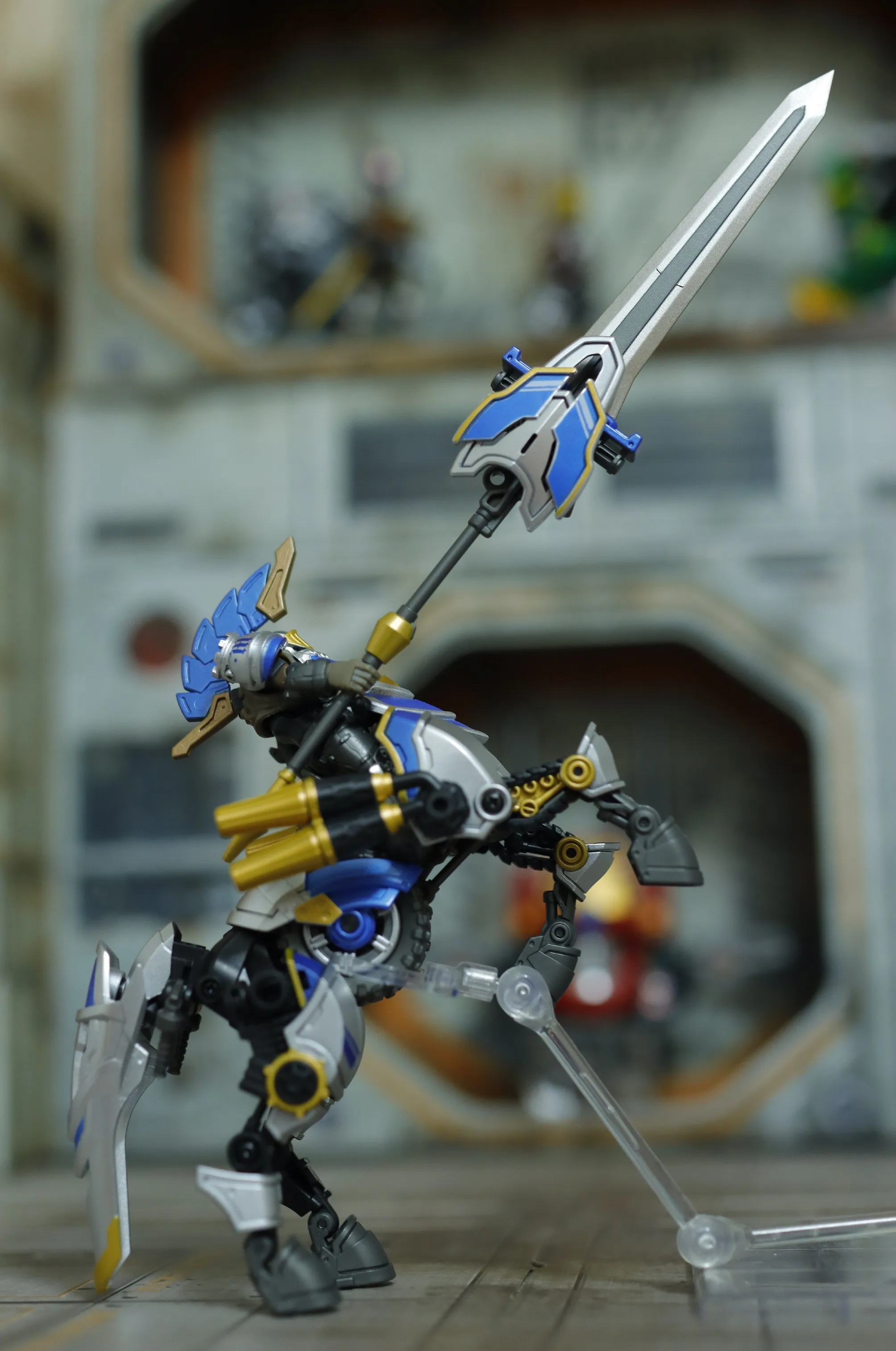 TA 24/2018 ECORE-Hull-42 1/35 Scale Male Soldier Centaur Phantom Knight, Cbaron Dicirculation, Environ 13cm, Ensemble complet, 5 "Action Figure Mode