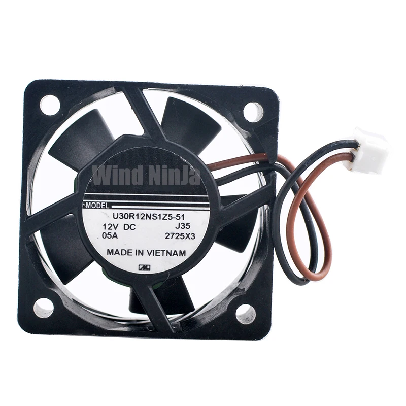 U30R12NS1Z5-51 3cm 30mm fan 30x30x15mm DC12V 0.05A 2pin Micro cooling fan for printer power supply