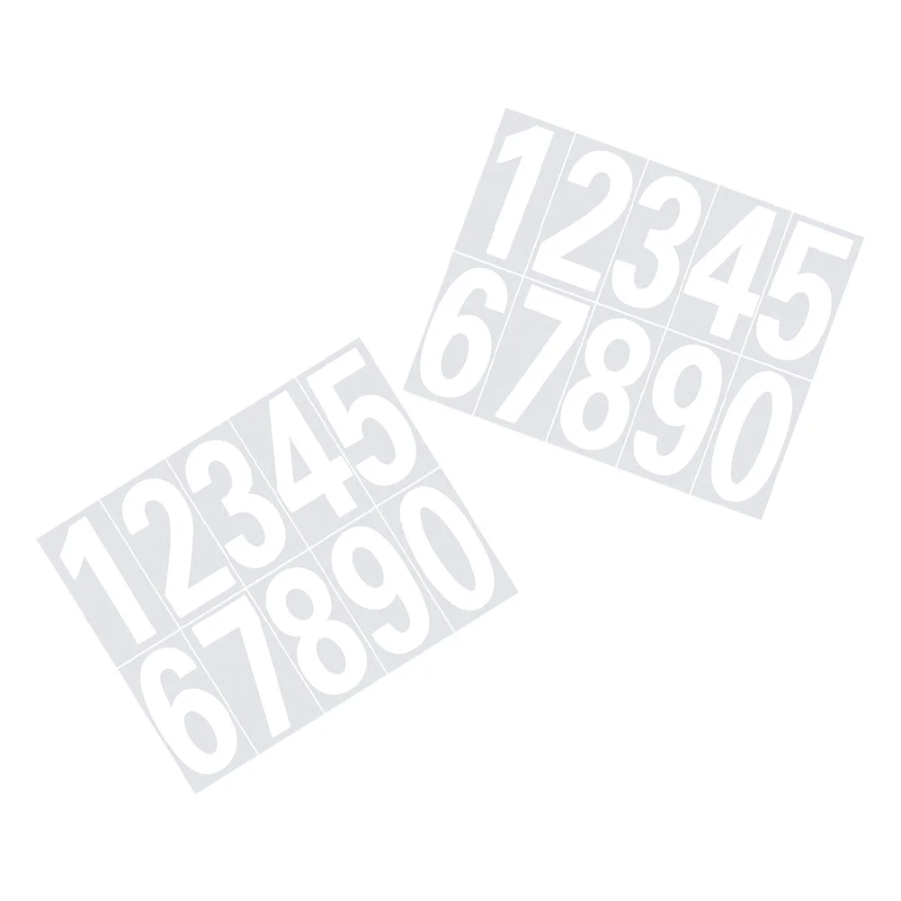 Autocollants réfléchissants auto-adhésifs, 2 pièces, pour boîte aux lettres, panneau scolaire, guitares, faciles à appliquer, sans résidus