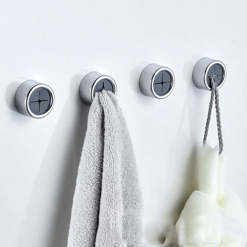 Self Adhesive Towel Holder Wall Mounted Wash Cloth Hook Holder Bathroom Storage Rack Bath Towel Hanger Household/Hotel Rack