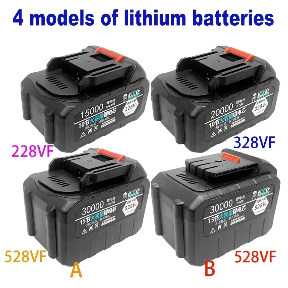 100% New 21V  for power tools 228VF 328VF 528VF-A 528VF-B EU plugrechargeable battery 3000mAh lithium-ion battery