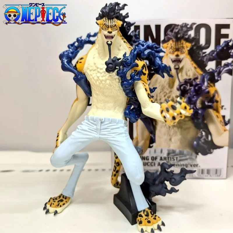 Figuras de Anime oficiales genuinas Banpresto King Of Artist One Piece Rob Lucci Figuras Anime en caja modelo juguetes especiales regalos