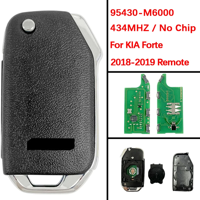 

CN051123 Aftermarket 4 Buttons Smart Key Fob 434Mhz CQOFD00430 95430-M6000 For Kia Forte 2018-2019 No Chip