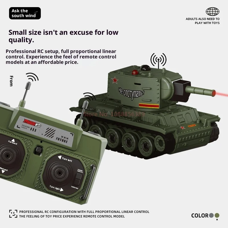 Mini Czołg Zdalnie Sterowany Bitwa IR Prezent dla Chłopca Rodzic-Dziecko Pełna Proporcja Zabawka Samochód Zdalnie Sterowany South Wind
