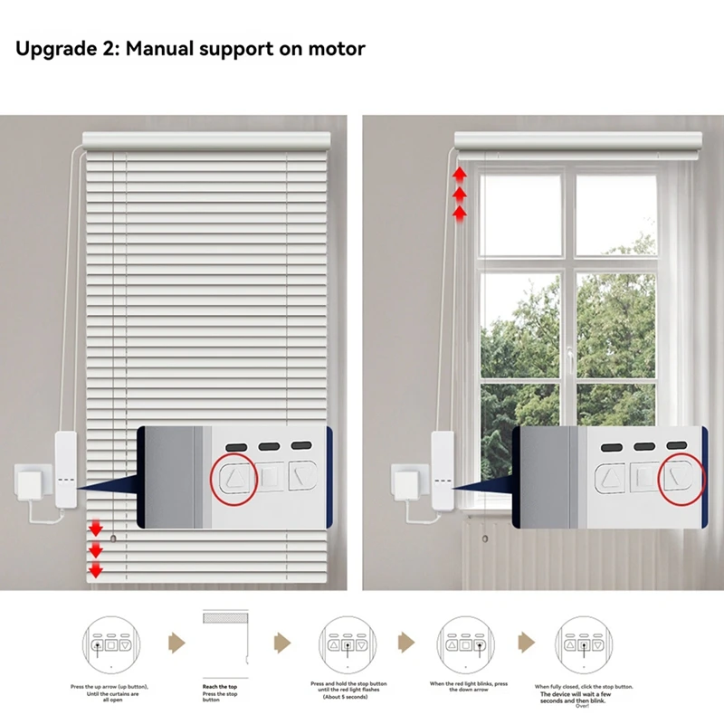 Hot Sale Tuya Wifi Smart Motor For Roller Blinds Electric Chain Shade Shutter Drive RF Remote Kit Smart App Via Alexa/Google