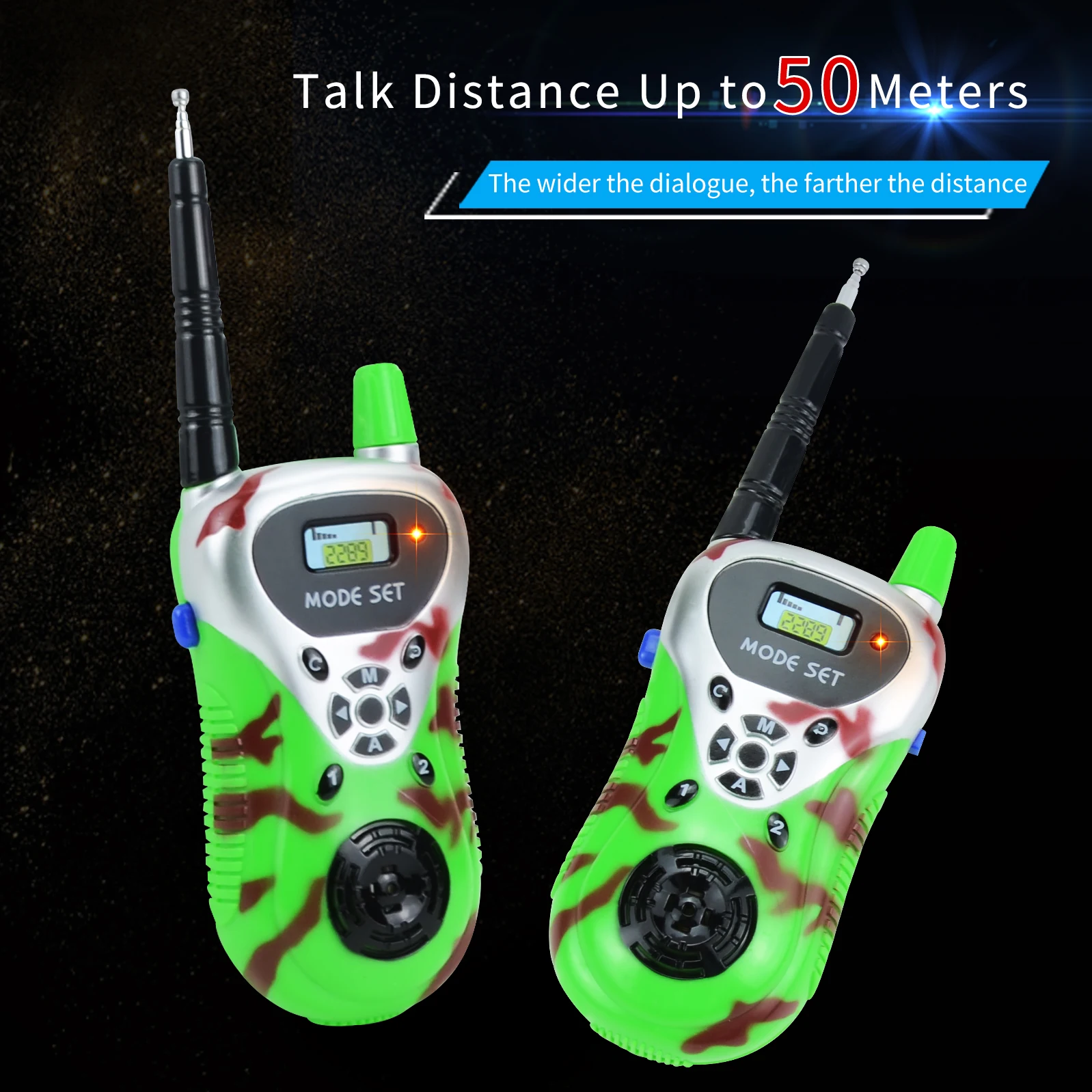 Children\'s mini walkie-talkie toys 2-pack wireless calling parent-child interactive outdoor toys