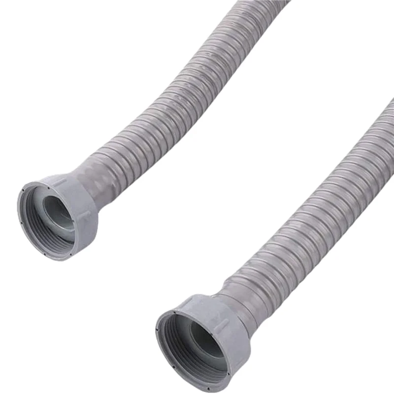 2Pcs 3.5Ft Washing Machine PVC Y Shaped Drain Discharge Hose Washer Pipe Connector , With 2 Waterproof Rings-A54Q