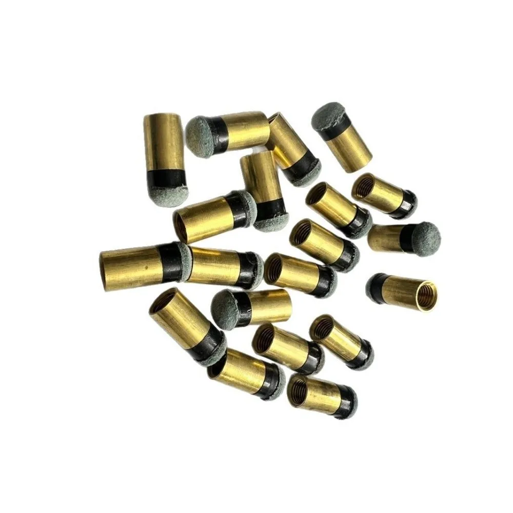 

Billiard accessories 13MM Pool Cue Tips Copper Leather Billiard Cue Tips Cue Screw Tips Replacement Parts