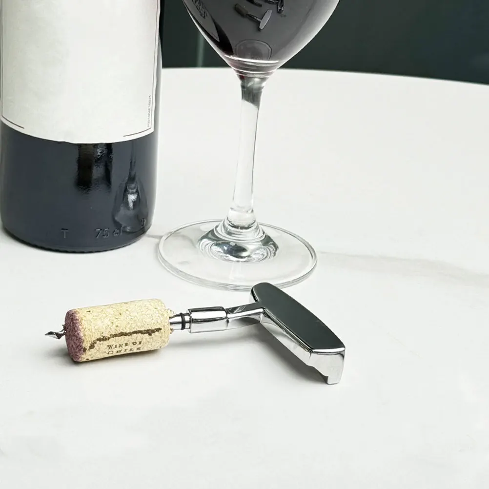 

Multifunctional Wine Opener Zinc Alloy Portable Bottle Cap Remover Kitchen Gadget Ergonomic Handle Corkscrew Tool Red