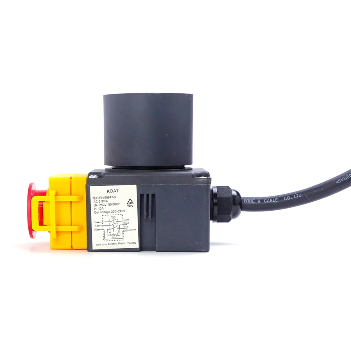 Log Splitter Switch Plug 250V for Wood Splitter HCK3T 23221153 250V Wood Splitter Electromagnetic Switches Tools