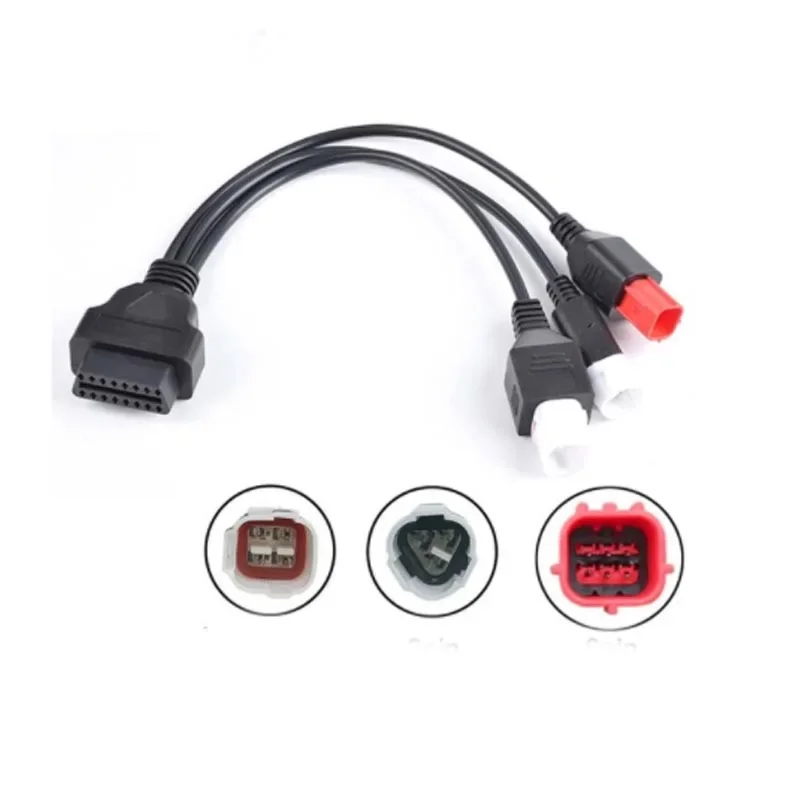 

Male to Female 3pin 4pin for Yamaha 6pin for Honda to 16pin OBD 2 Extension Cable Motorcycle Diagnostic Tool moto OBD2 Connector