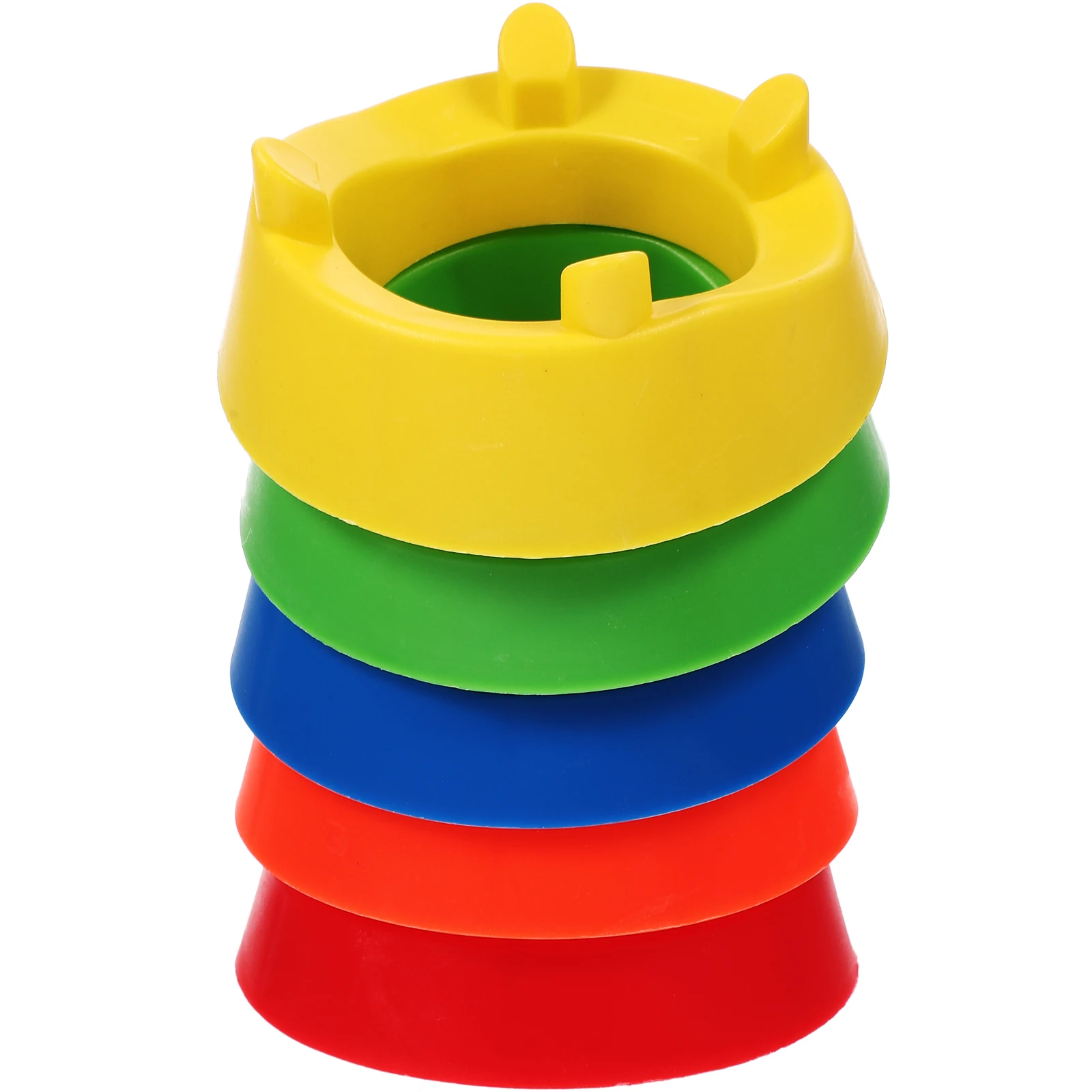 

5pcs Four Corner Ball Holder Basketball Display Stand Base PP Material Small Size Easy to Clean Multi Purpose