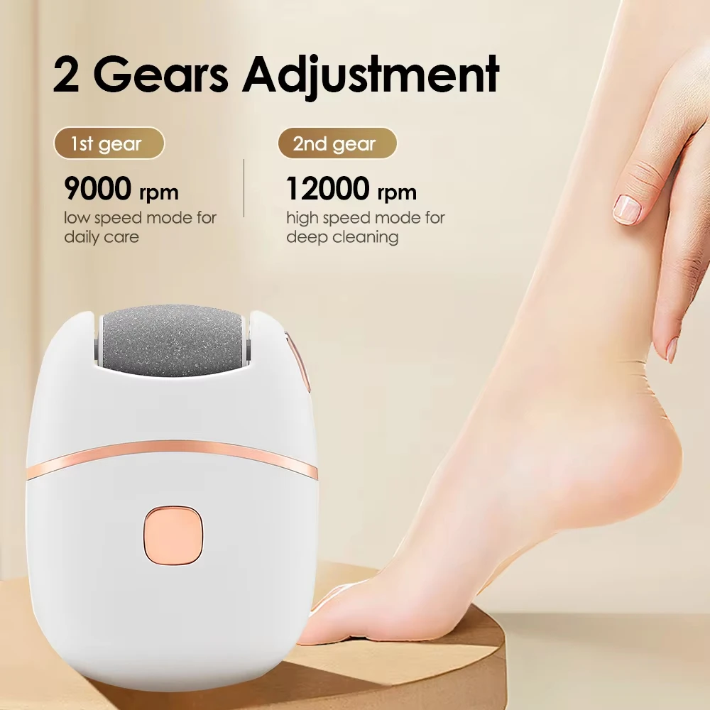 

Electric Foot Callus Remover Kit, Rechargeable Waterproof Foot Scrubber File, Professional Pedicure Tools kit Feet Care for Dead
