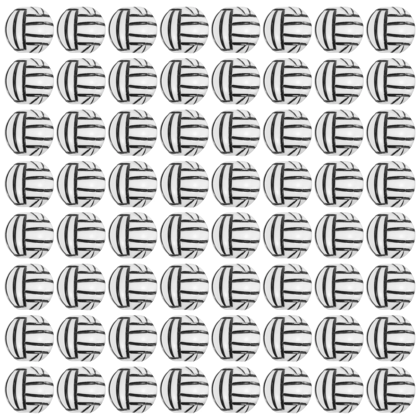 

100 Pcs Beads Volleyball Bracelet Jewelry Acrylic Loose Making Decor Diy Charms