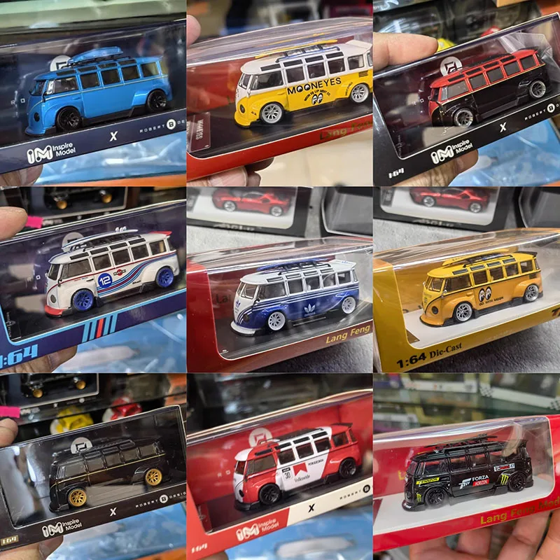 

Diecast 1/64 Scale VW T1 Van Wide Body Modified Bus Alloy Car Model Collectible Toy Gift Souvenir Display Ornament