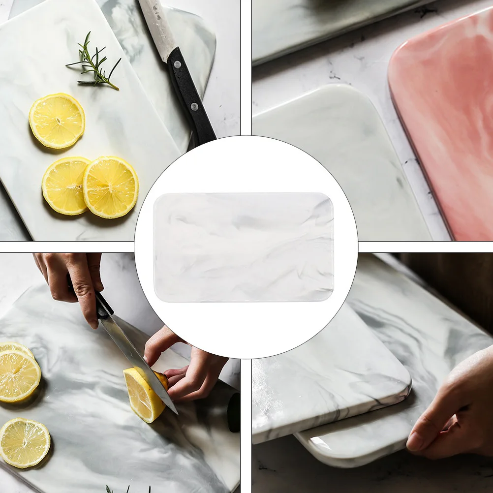 صينية سيراميك بنمط رخامي، تصميم بسيط ممتاز غير سام لغرفة الطعام في المطبخ، يخدم كعكة الخبز، السوشي، البيتزا، الطراز الشمالي #3