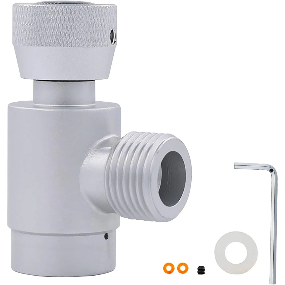 ABGE-Silver Soda Stream Adapter, Aluminum TR21-4 To W21.8 Gas CO2 Refill Soda Stream Converter For Aquarium Cylinders