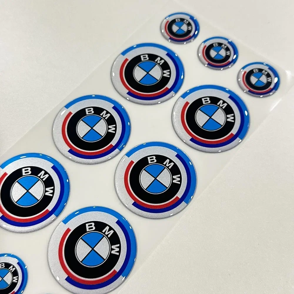 Logo samochodowe BMW 3D Odblaskowe wodoodporne Odpowiednie dla ‎ S1000 RR ‎ Miękka naklejka samoprzylepna R1250 GS Moto Racing Car