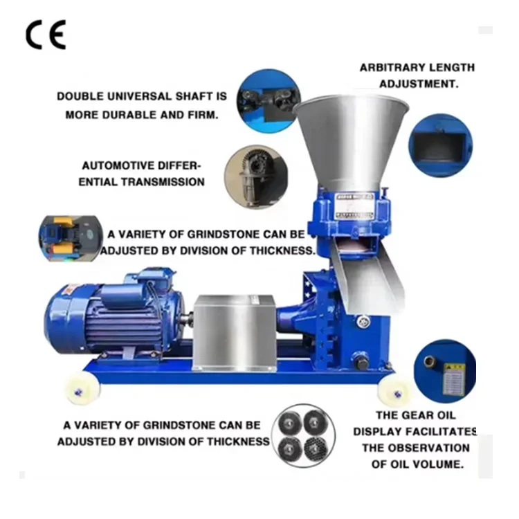 For Mini Animal Chicken Making Feed Pellet Machine Mill Fish Cattle Granule Pelletizer Processing Pig Produce Poultry