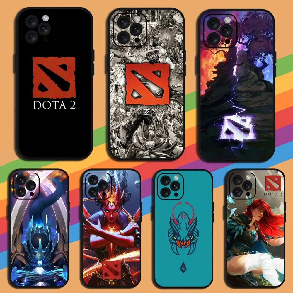 Hot Game D-Dota 2  Phone Case For iPhone Mini 11 12 13 14 15 Pro XS Max X Plus SE XR Shell