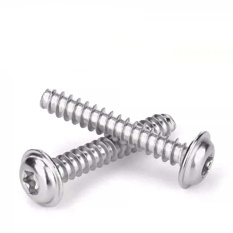 PWB 304 Stainless Steel Pan Head Plus-Blossom Torx with Cushion Self-Tapping Screw Anti-Theft Phone Computer M2-M5 view 3