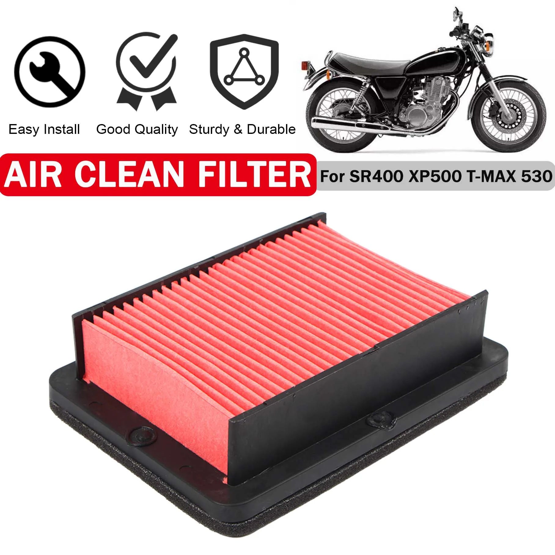 

Motorcycle Engine Purification Clean Element Air Intake Filter For YAMAHA SR400 SR 400 XP500 XP 500 T-MAX 530 TMAX 530 TMAX530