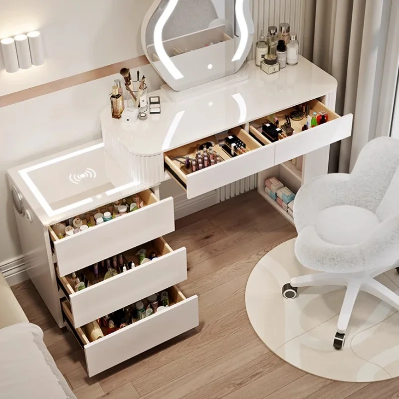 Dresser Table Mirros Drawers Bedroom  Table Makeup Table Nightstands