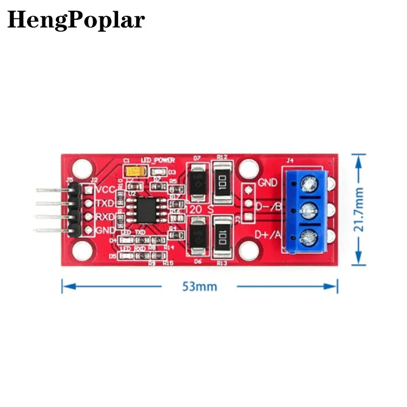 Imagem -02 - Único Chip Microcomputador Ttl para Módulo Rs485 485 para Serial Port Nível Uart Auto Conversão Hardware Controle Automático