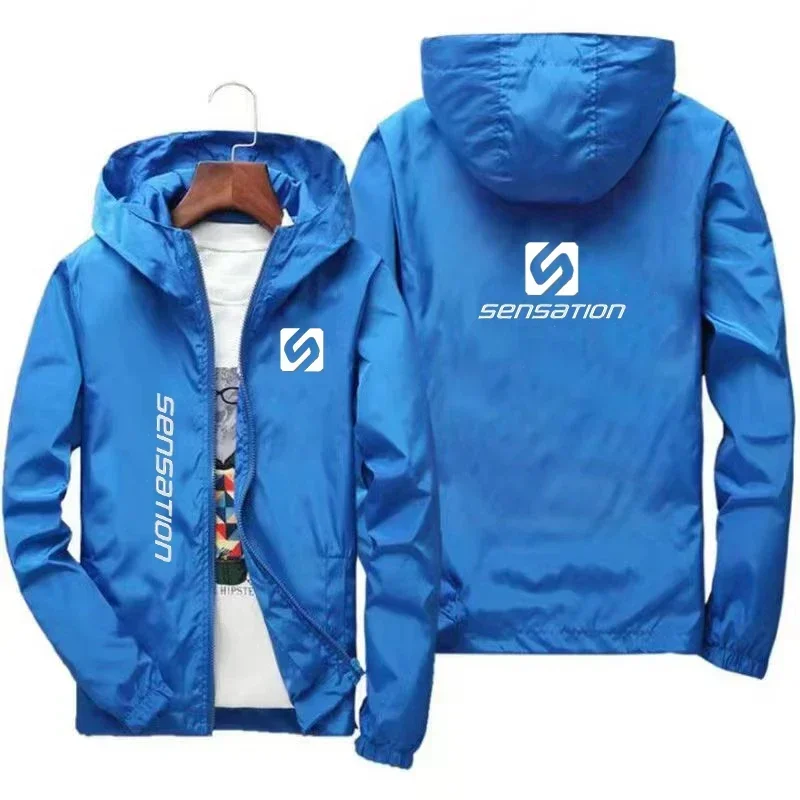 2026 Spring/Summer New Men's Windproof and Waterproof Hooded Jacket, Outdoor Mountaineering and Fishing Suit