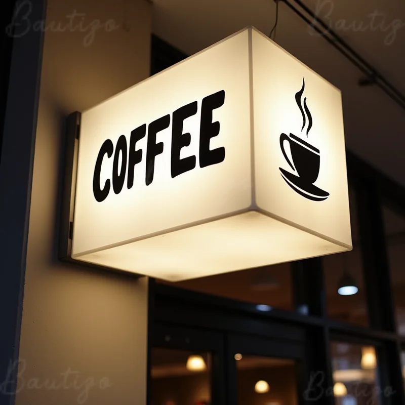 

Водонепроницаемый светодиодный световой короб на заказ для наружного бизнеса, акриловый двухсторонний настенный светильник для магазина