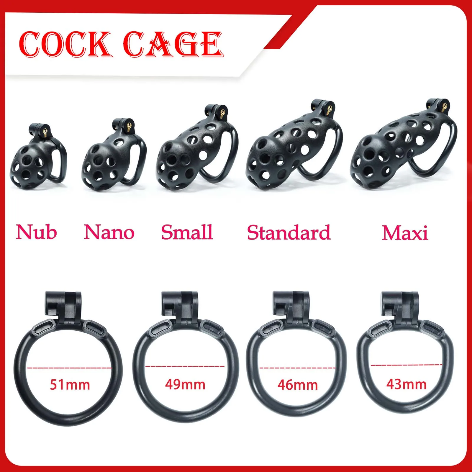 Sissy Micro Male Chastity Cage With 5 Penis Rings,Cobra Venting Hole Cock Cage,Chastity Belt,Penis Cage,정조대 Sextoys Sex Shop Gay