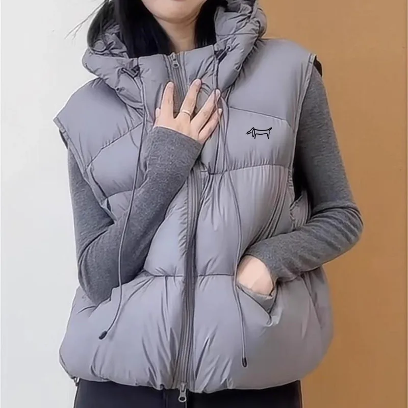 Autumn Winter Golf Wear Women 2024 Korean Authentic Golf Vest Fashion Casual Coat New Down Cotton Padded Vest Women Golf Clothin